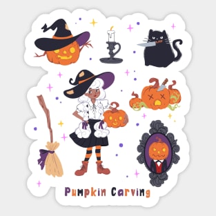 Pumpkin Carving Sticker